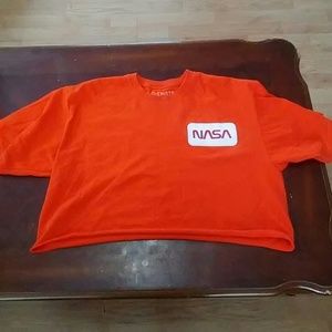 Orange NASA crop top